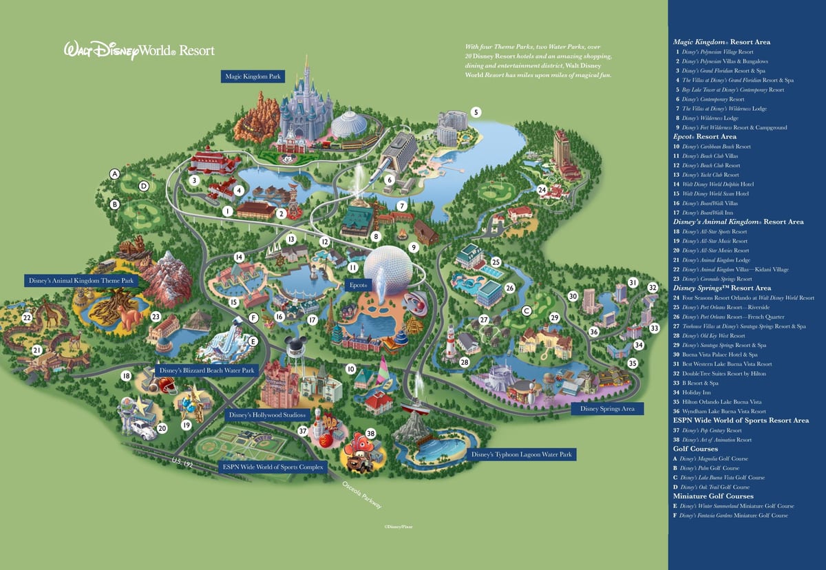 Walt Disney World kartta