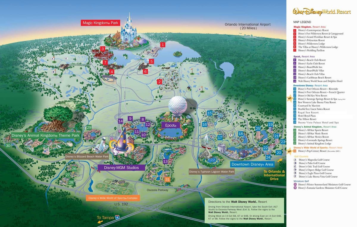 kartta Disney World