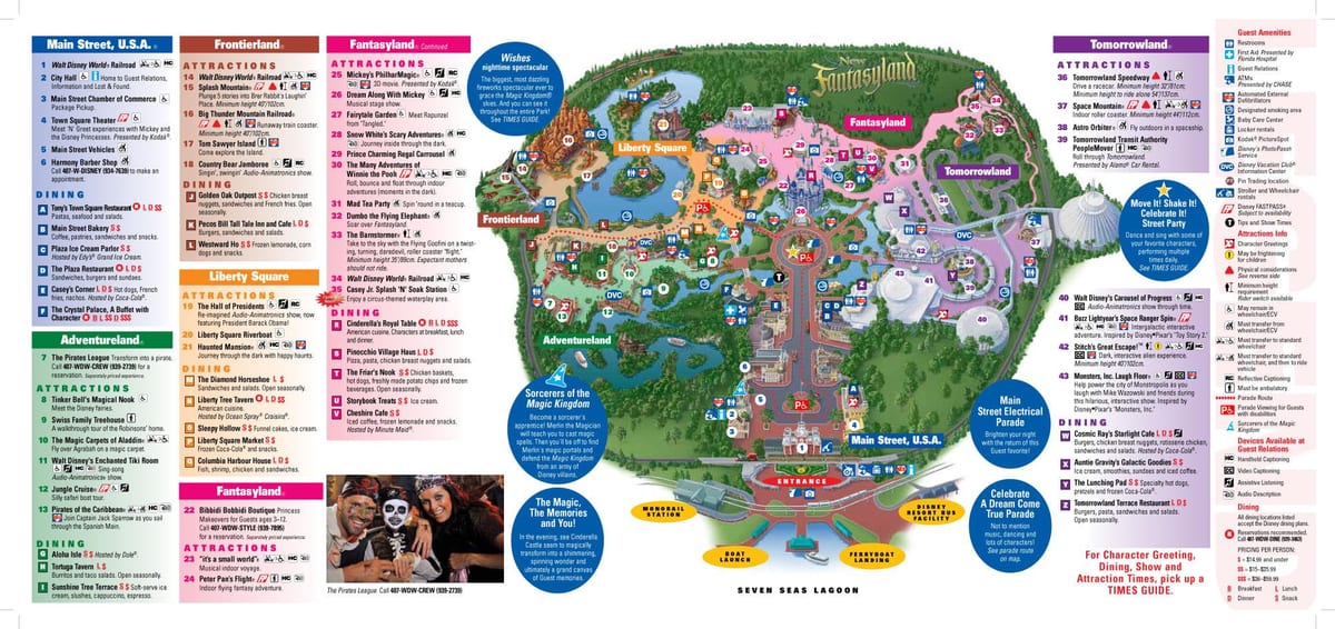 Disney World Magic Kingdom kartta