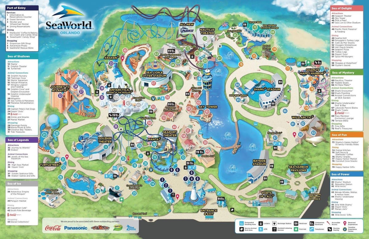 kartta Seaworld