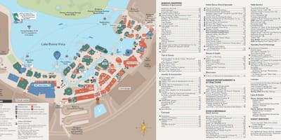 Kartta Disney springs