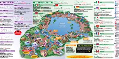 EPCOT, Disney World kartta